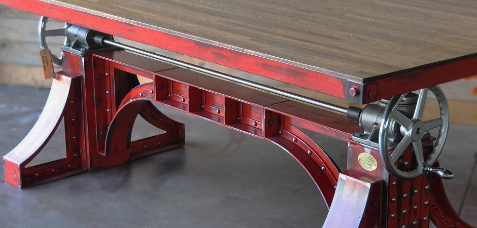 Большой рабочий стол Monika Idustrial Desk  - фото №1