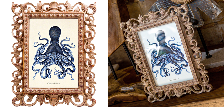 Постер Blue Octopus Poster Постер Blue Octopus Poster - Loft-Concept в Грозном