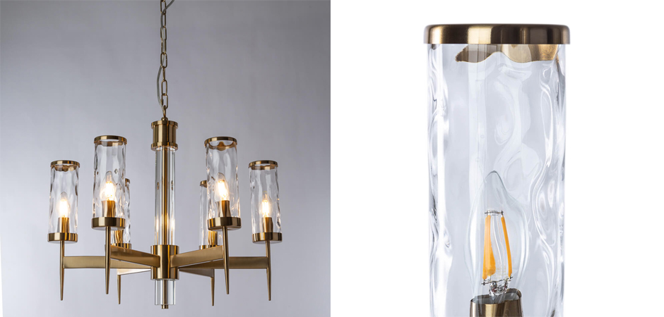 Люстра Brass Wheel Small в Американском стиле Люстра Brass Wheel Small в Американском стиле - Loft-Concept в Грозном