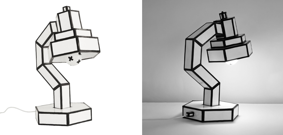 Настольная лампа Seletti Cut & Paste - фото №1