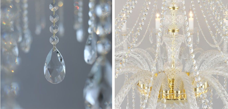 Хрустальная Люстра Crystal Feathers Золотая Хрустальная Люстра Crystal Feathers Золотая - Loft-Concept в Грозном
