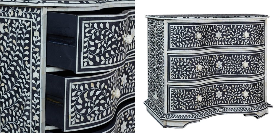 Комод Inlaid Bone Stars And Waves Комод Inlaid Bone Stars And Waves - Loft-Concept в Грозном