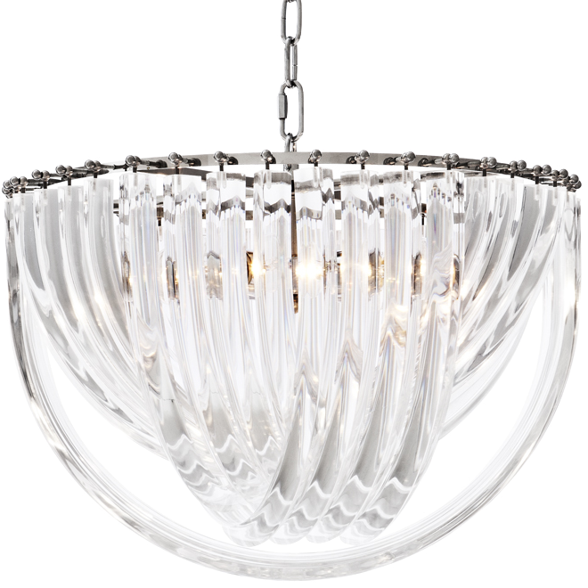 Люстра Chandelier Murano Clear 50 Прозрачный (Transparent) Никель Люстра Chandelier Murano Clear 50 Прозрачный (Transparent) Никель в Грозном | Loft Concept
