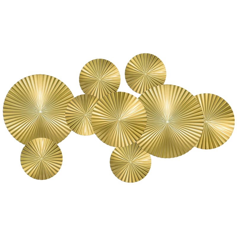 Арт-объект Apollo Gold Wall Plaque Disc 9 Золотой Арт-объект Apollo Gold Wall Plaque Disc 9 Золотой в Грозном | Loft Concept