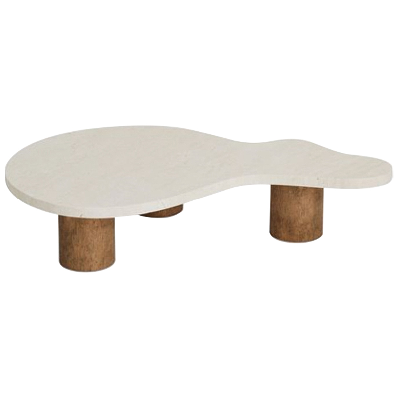 Кофейный стол LUCA COFFEE TABLE Бежевый Коричневый Кофейный стол LUCA COFFEE TABLE Бежевый Коричневый в Грозном | Loft Concept