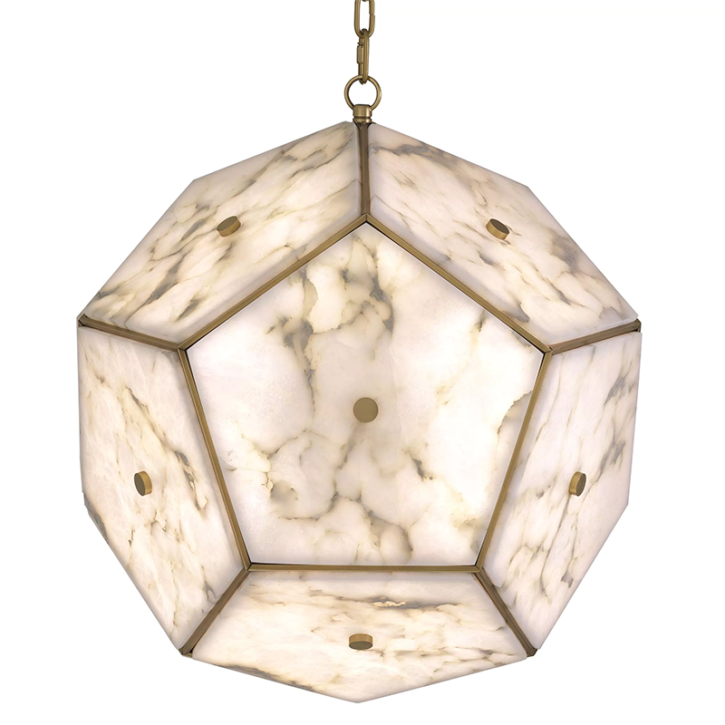 Люстра Eichholtz Lantern Gallo Белый Белый Мрамор Bianco Латунь Люстра Eichholtz Lantern Gallo Белый Белый Мрамор Bianco Латунь в Грозном | Loft Concept