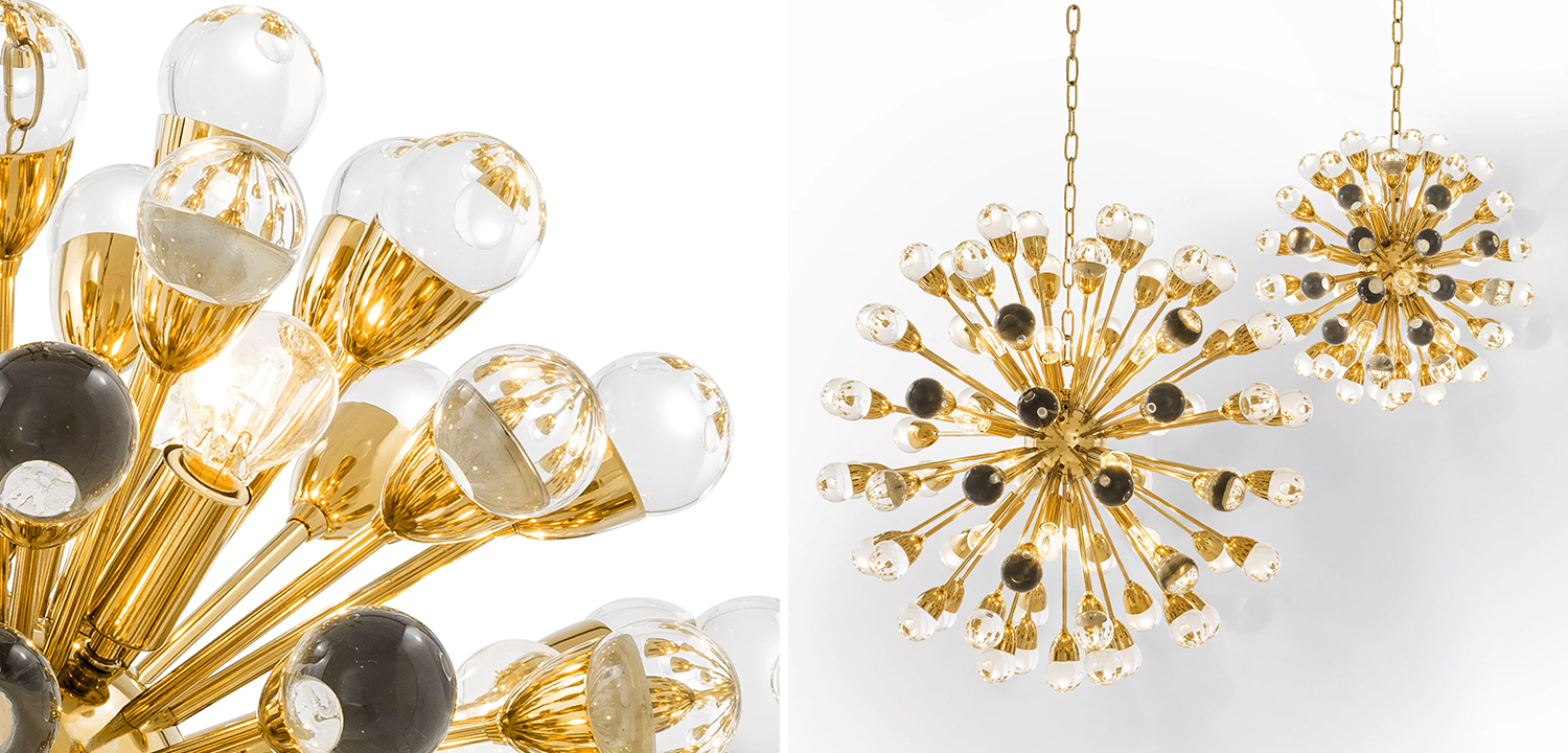 Люстра Eichholtz Chandelier Anto S Gold - фото №1