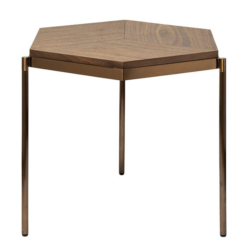 Приставной стол Hexagonal Side Table Бежевый Приставной стол Hexagonal Side Table Бежевый в Грозном | Loft Concept