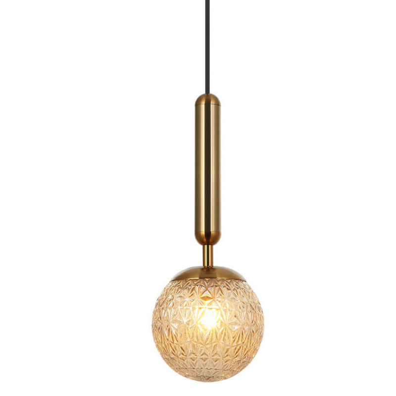Подвесной светильник Perforated Glass Bubbles brown Бронза Коричневый Подвесной светильник Perforated Glass Bubbles brown Бронза Коричневый в Грозном | Loft Concept