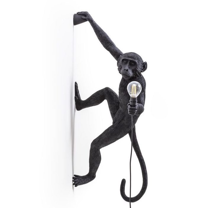 Бра Seletti The Monkey Lamp Hanging Version Right Черный Бра Seletti The Monkey Lamp Hanging Version Right Черный в Грозном | Loft Concept