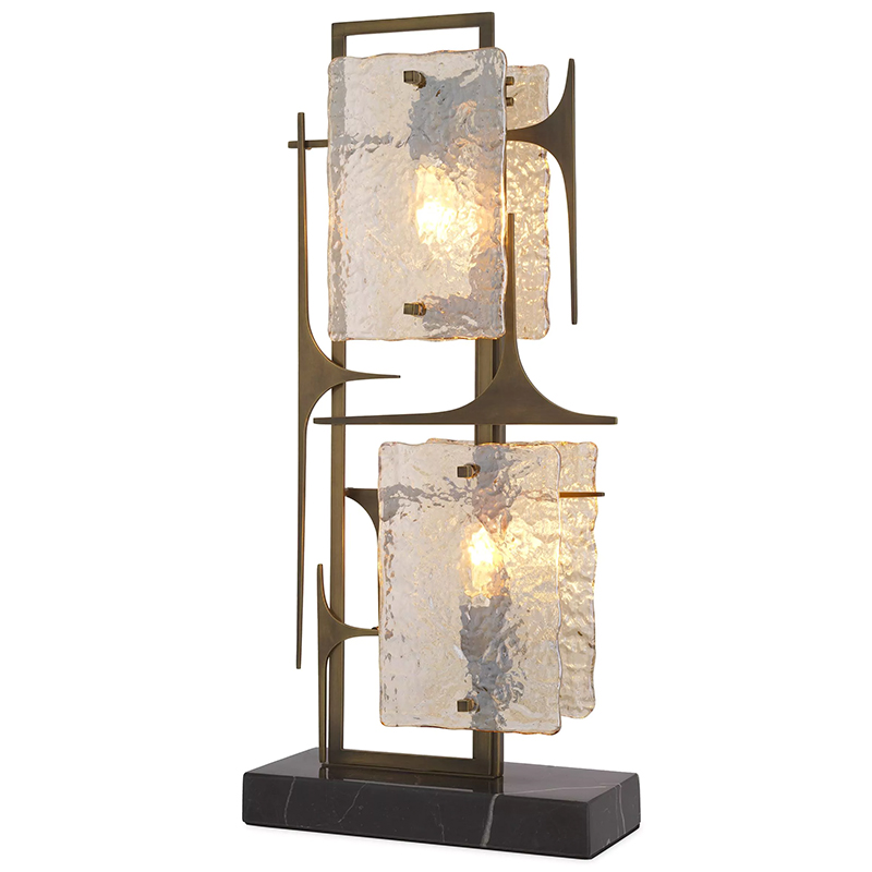 Настольная лампа Eichholtz Table lamp Zeno Латунь Прозрачное Стекло Настольная лампа Eichholtz Table lamp Zeno Латунь Прозрачное Стекло в Грозном | Loft Concept