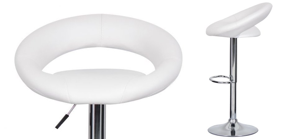 Барный стул Ring Dark White Барный стул Ring Dark White - Loft-Concept в Грозном