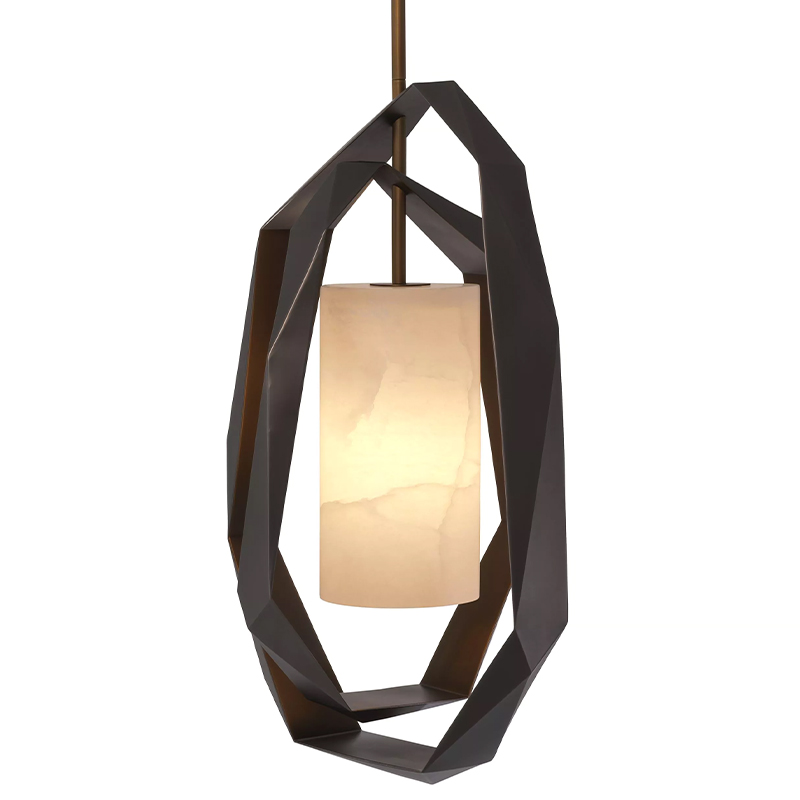 Подвесной светильник Eichholtz Chandelier Santos Double Бежевый Винтажная латунь Подвесной светильник Eichholtz Chandelier Santos Double Бежевый Винтажная латунь в Грозном | Loft Concept