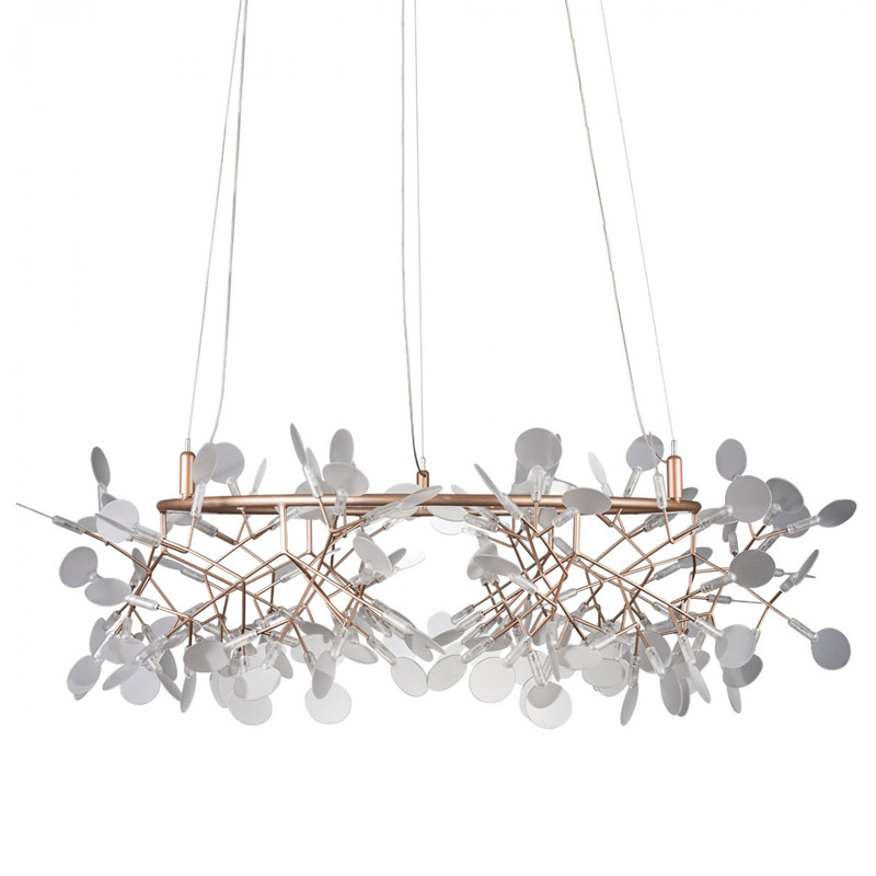 Люстра Heracleum rose gold 100 Розовое золото Белый Люстра Heracleum rose gold 100 Розовое золото Белый в Грозном | Loft Concept