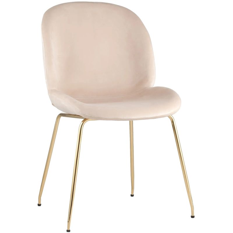 Стул Молочный Велюр Vendramin Chair Молочный Золотой Стул Молочный Велюр Vendramin Chair Молочный Золотой в Грозном | Loft Concept