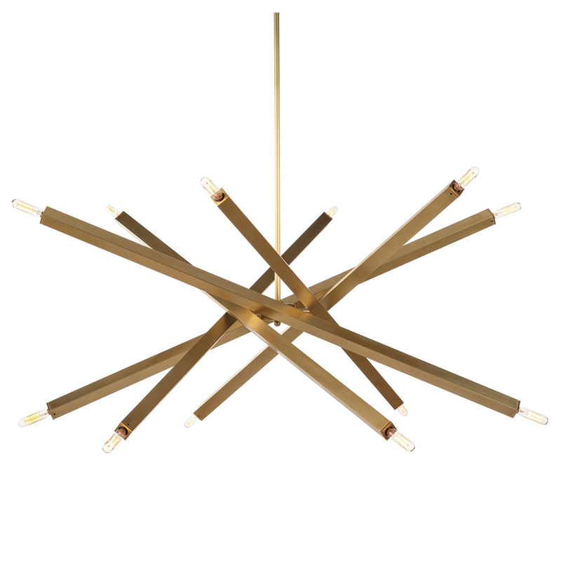 Люстра Blathmac Brass Chandelier Латунь Люстра Blathmac Brass Chandelier Латунь в Грозном | Loft Concept