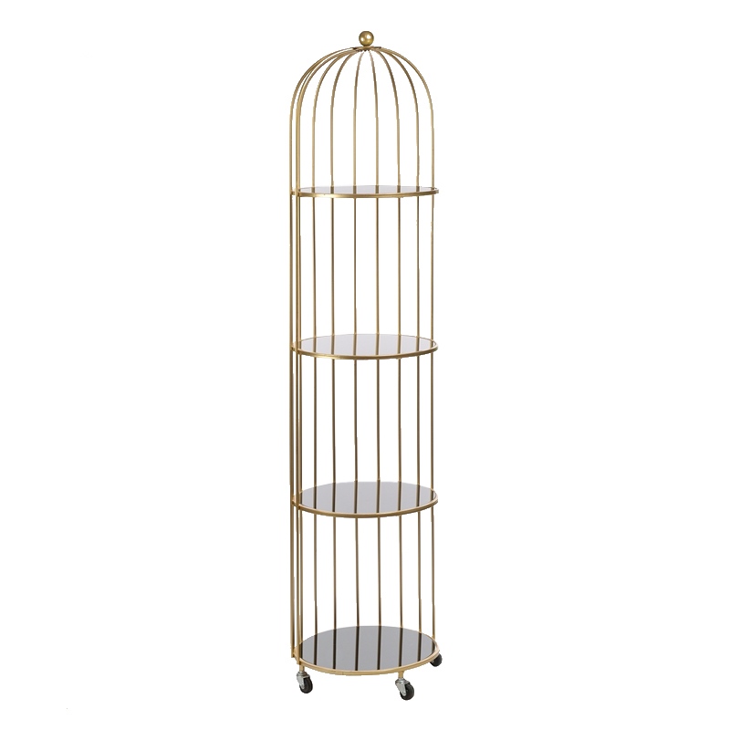 Стеллаж Cage Rack Gold Золотой Стеллаж Cage Rack Gold Золотой в Грозном | Loft Concept