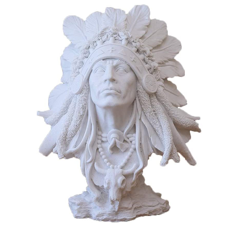 Native american indian figurine A Белый Native american indian figurine A Белый в Грозном | Loft Concept
