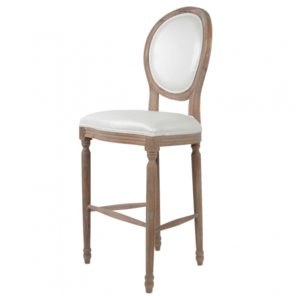 Стул French chairs Provence Bar Brown Chair Белый Коричневый Стул French chairs Provence Bar Brown Chair Белый Коричневый в Грозном | Loft Concept