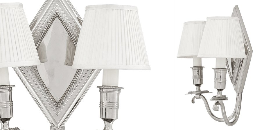 Бра Eichholtz Wall Lamp Diamond Double Бра Eichholtz Wall Lamp Diamond Double - Loft-Concept в Грозном