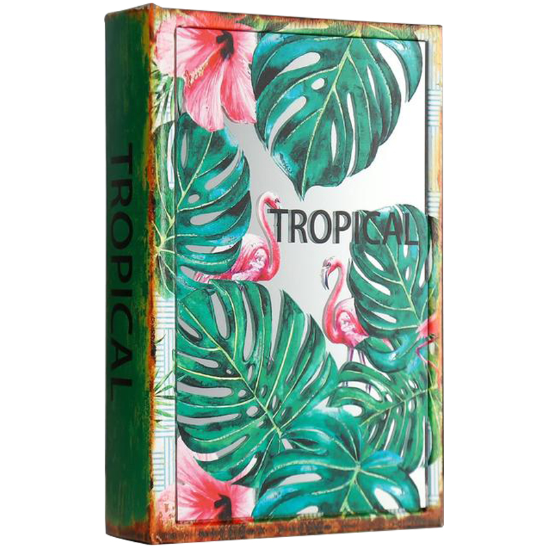 Шкатулка-книга Tropical Flamingos Mirror Book Box Мульти Шкатулка-книга Tropical Flamingos Mirror Book Box Мульти в Грозном | Loft Concept