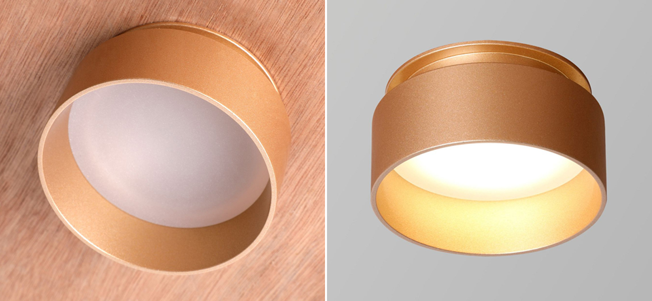 Встраиваемый спот цвета золота Jarro - фото