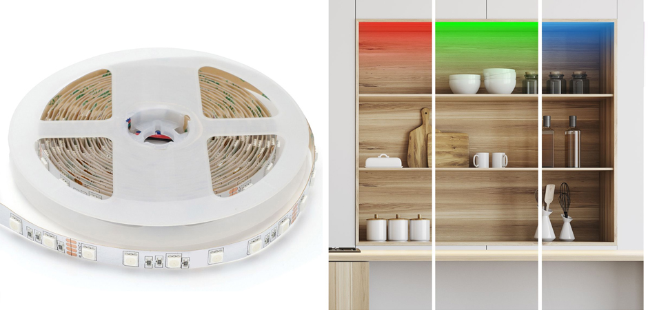 Светодиодная лента 15W/m 60LED/m 5050SMD разноцветная 5M Светодиодная лента 15W/m 60LED/m 5050SMD разноцветная 5M - Loft-Concept в Грозном