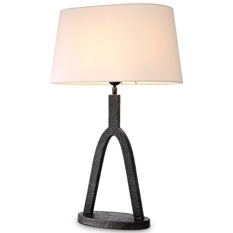 Настольная лампа Eichholtz Table lamp Coosa Темная бронза Белый Настольная лампа Eichholtz Table lamp Coosa Темная бронза Белый в Грозном | Loft Concept