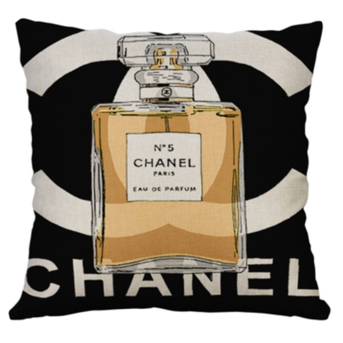 Декоративная подушка CHANEL III Черный Желтый Декоративная подушка CHANEL III Черный Желтый в Грозном | Loft Concept