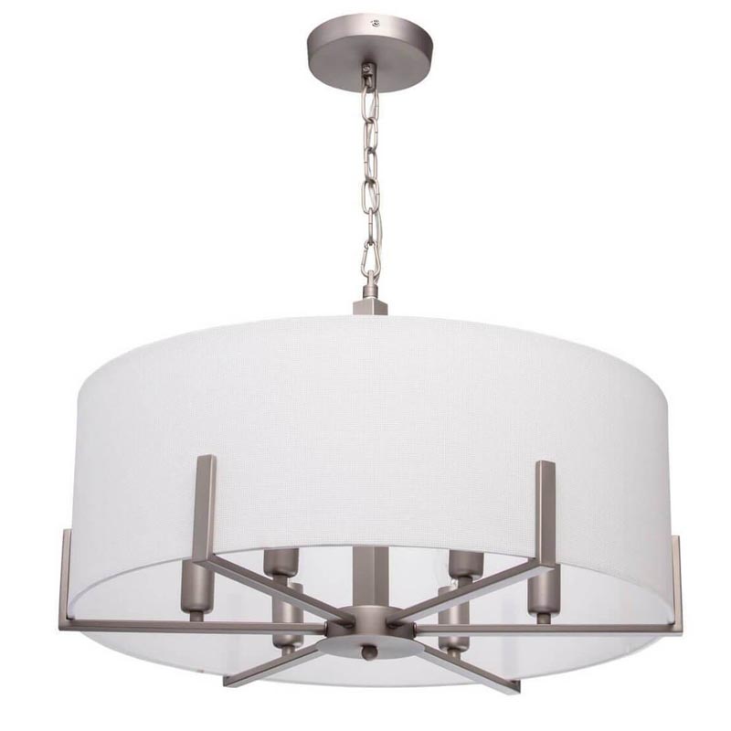 Люстра Loring Chandelier Бежевый Никель Люстра Loring Chandelier Бежевый Никель в Грозном | Loft Concept