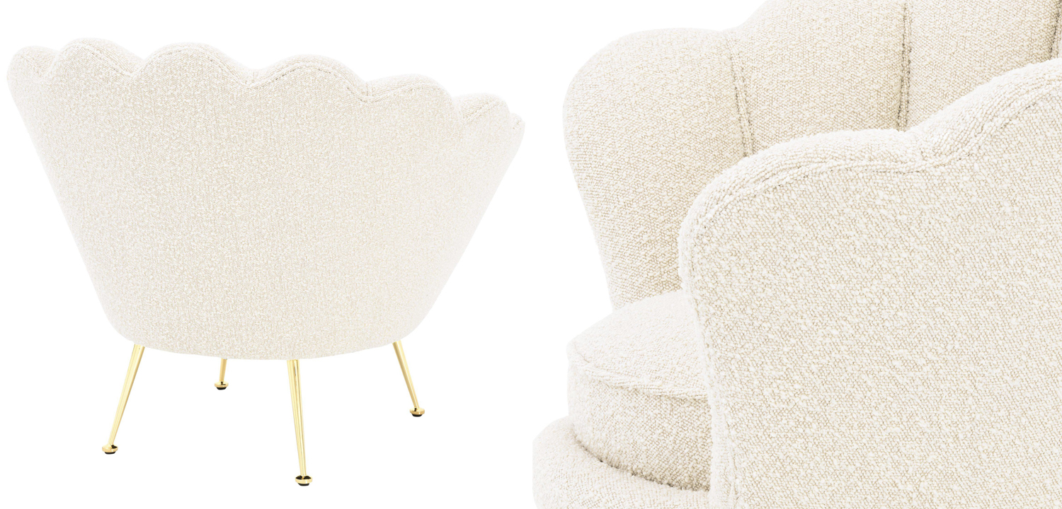 Кресло Eichholtz Chair Trapezium Boucle cream - фото №1