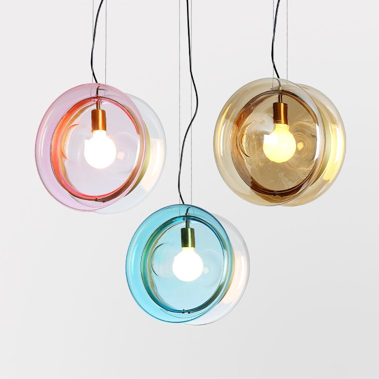 Подвесной светильник PENDANT LIGHT Bomma ORBITAL Прозрачный (Transparent) Янтарь (Amber) Розовый (Rose) Бирюзовый Синий Подвесной светильник PENDANT LIGHT Bomma ORBITAL Прозрачный (Transparent) Янтарь (Amber) Розовый (Rose) Бирюзовый Синий в Грозном | Loft Concept