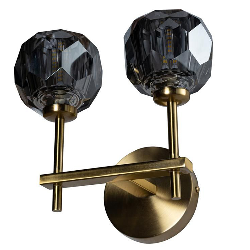 Бра RH Boule de Cristal Double Sconce smoky Латунь Дымчатый (Smoke) Бра RH Boule de Cristal Double Sconce smoky Латунь Дымчатый (Smoke) в Грозном | Loft Concept