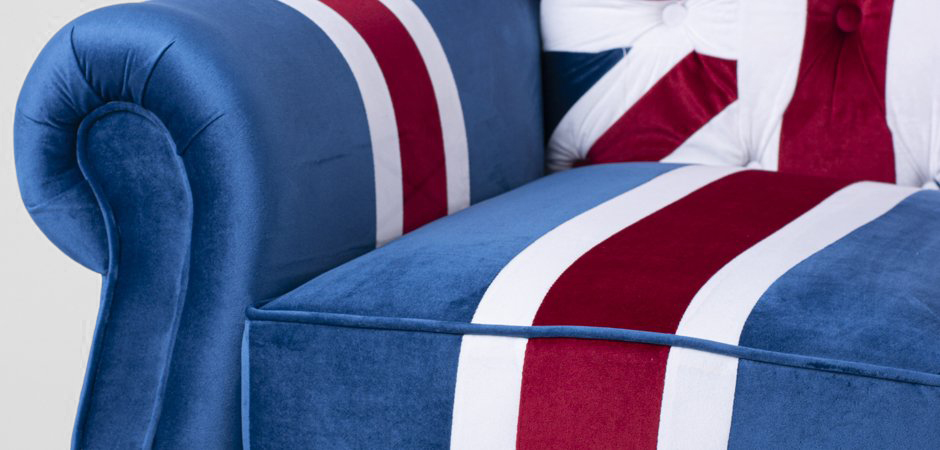 Кресло Armchair Union Jack velvet - фото №2