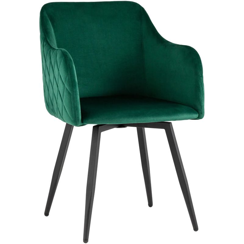 Стул Вращающийся Nika Chair Цвет Изумрудный Зеленый Изумрудный Черный Стул Вращающийся Nika Chair Цвет Изумрудный Зеленый Изумрудный Черный в Грозном | Loft Concept