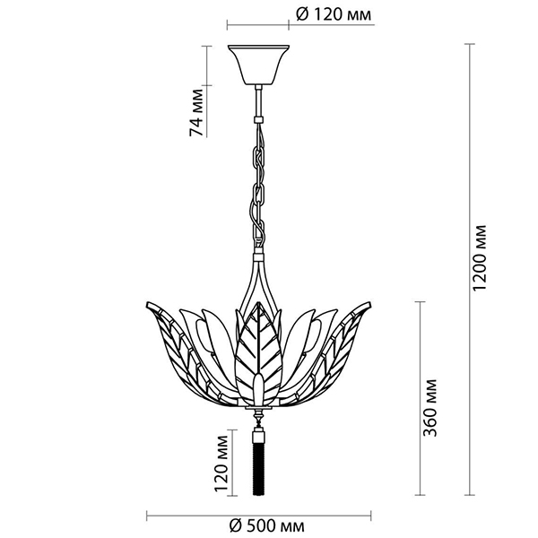 Люстра Glass Petals Chandelier 50 Люстра Glass Petals Chandelier 50 в Грозном