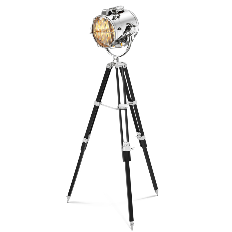 Торшер Eichholtz Floor Lamp Atlantic nickel Черный Никель Прозрачный Торшер Eichholtz Floor Lamp Atlantic nickel Черный Никель Прозрачный в Грозном | Loft Concept