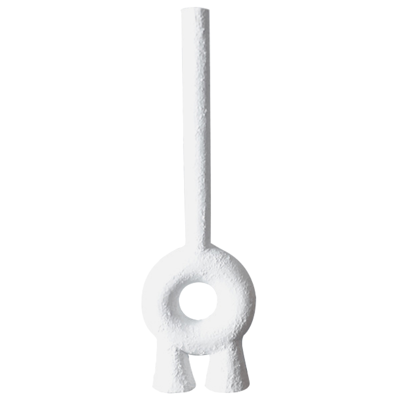 Ваза Long Neck Ceramic Vase by Faina Белый Ваза Long Neck Ceramic Vase by Faina Белый в Грозном | Loft Concept