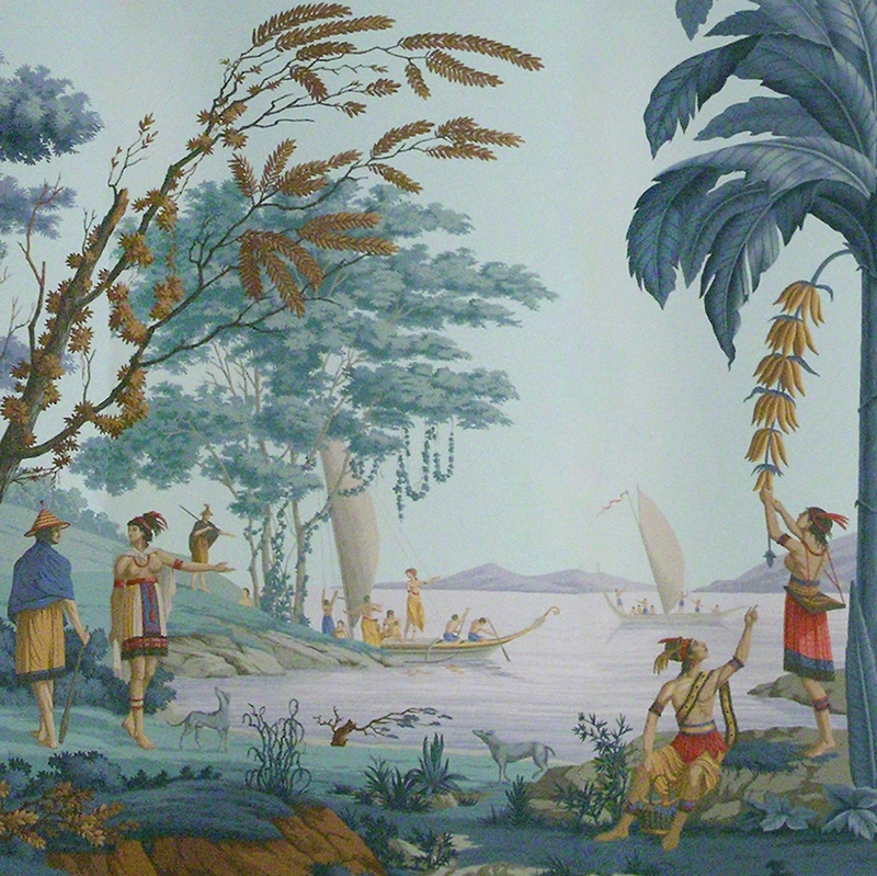 Обои ручная роспись Les Sauvages de la Mer Pacifique Charvet on scenic paper Обои ручная роспись Les Sauvages de la Mer Pacifique Charvet on scenic paper в Грозном | Loft Concept