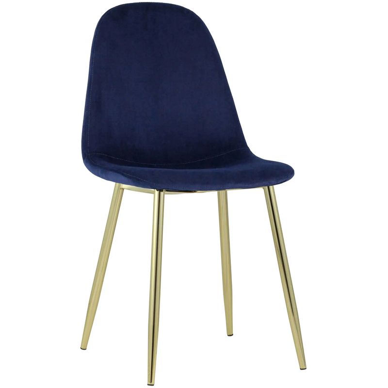 Стул Archie Chair Темно-Синий Велюр Золотые ножки Темно-синий Золотой Стул Archie Chair Темно-Синий Велюр Золотые ножки Темно-синий Золотой в Грозном | Loft Concept