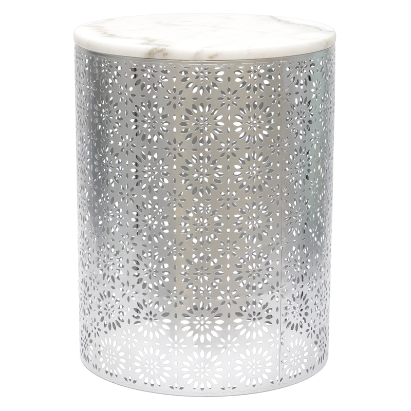 Приставной Стол Artesia Table с белым мрамором Белый Приставной Стол Artesia Table с белым мрамором Белый в Грозном | Loft Concept