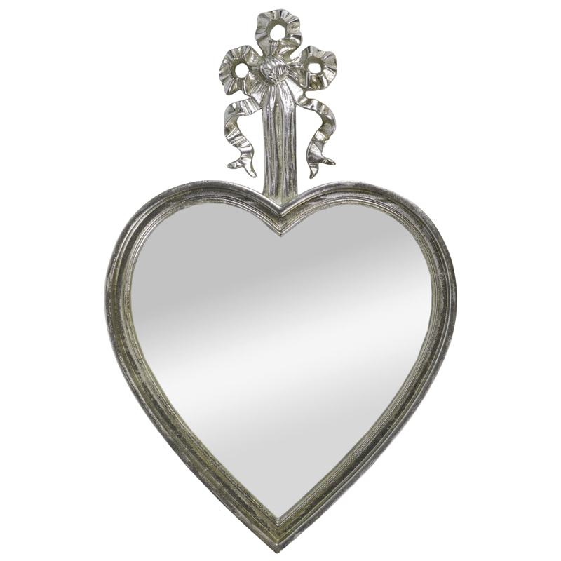 Зеркало Mirror Heart Серебристое Серебряный Зеркало Mirror Heart Серебристое Серебряный в Грозном | Loft Concept