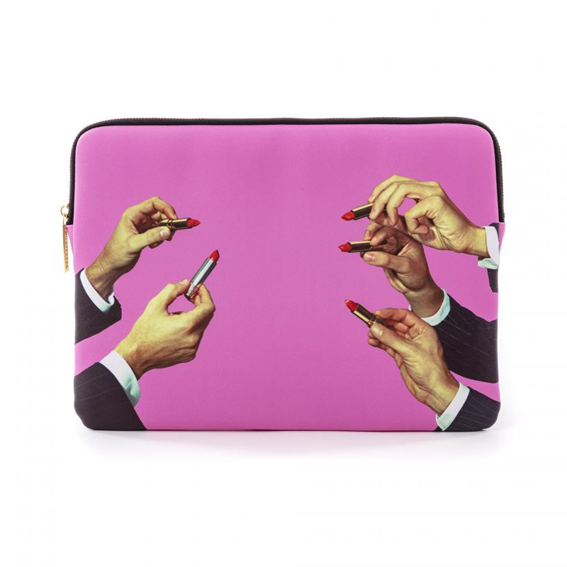 Чехол для ноутбука Seletti Laptop Bag Lipsticks Pink Розовый Чехол для ноутбука Seletti Laptop Bag Lipsticks Pink Розовый в Грозном | Loft Concept