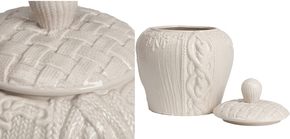 Ваза Knitted Pattern с крышкой Ваза Knitted Pattern с крышкой - Loft-Concept в Грозном