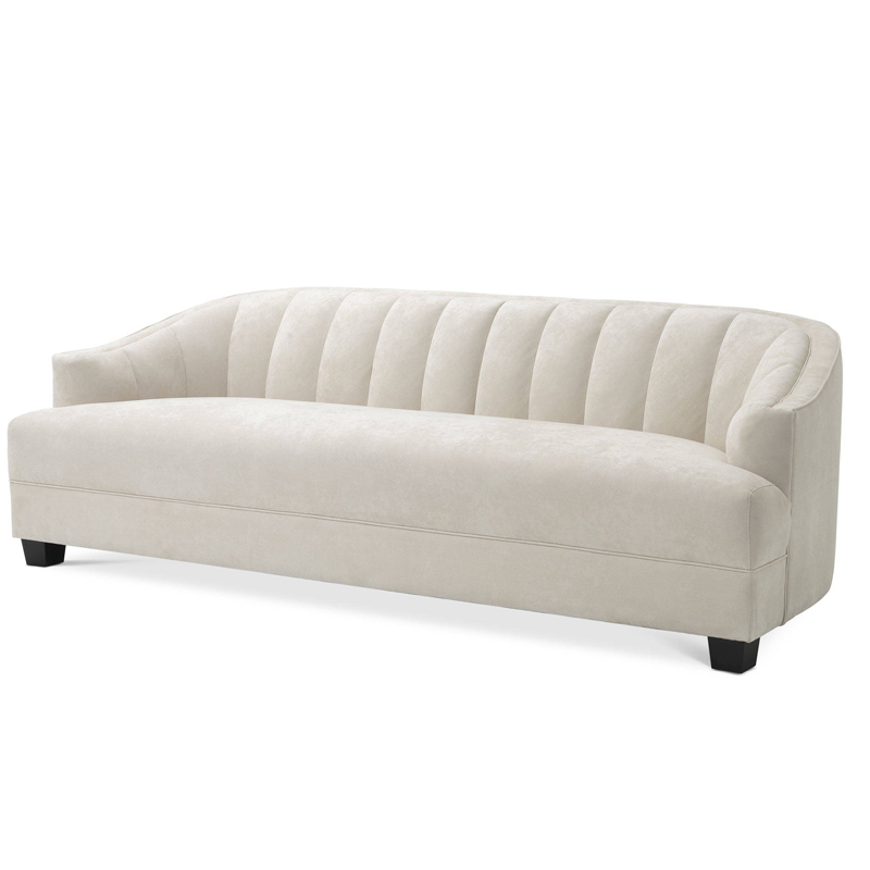 Диван Eichholtz Sofa Polaris ivory ( слоновая кость ) Черный Диван Eichholtz Sofa Polaris ivory ( слоновая кость ) Черный в Грозном | Loft Concept