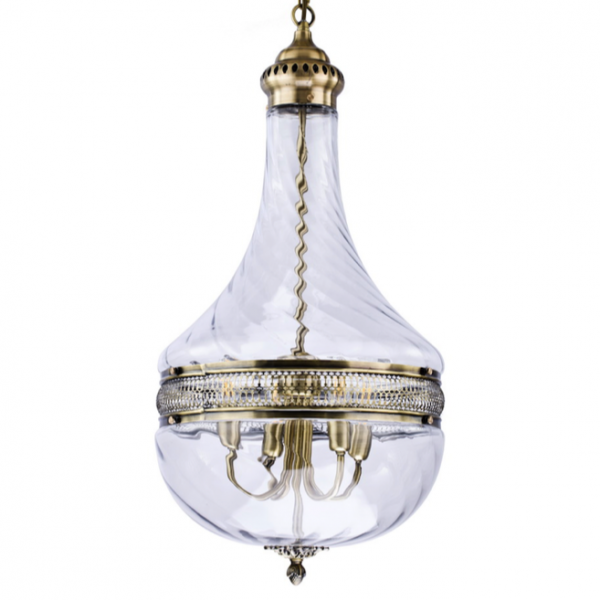 Люстра Capitol Hill Glass Pendant 40 Nickel Хром Люстра Capitol Hill Glass Pendant 40 Nickel Хром в Грозном | Loft Concept