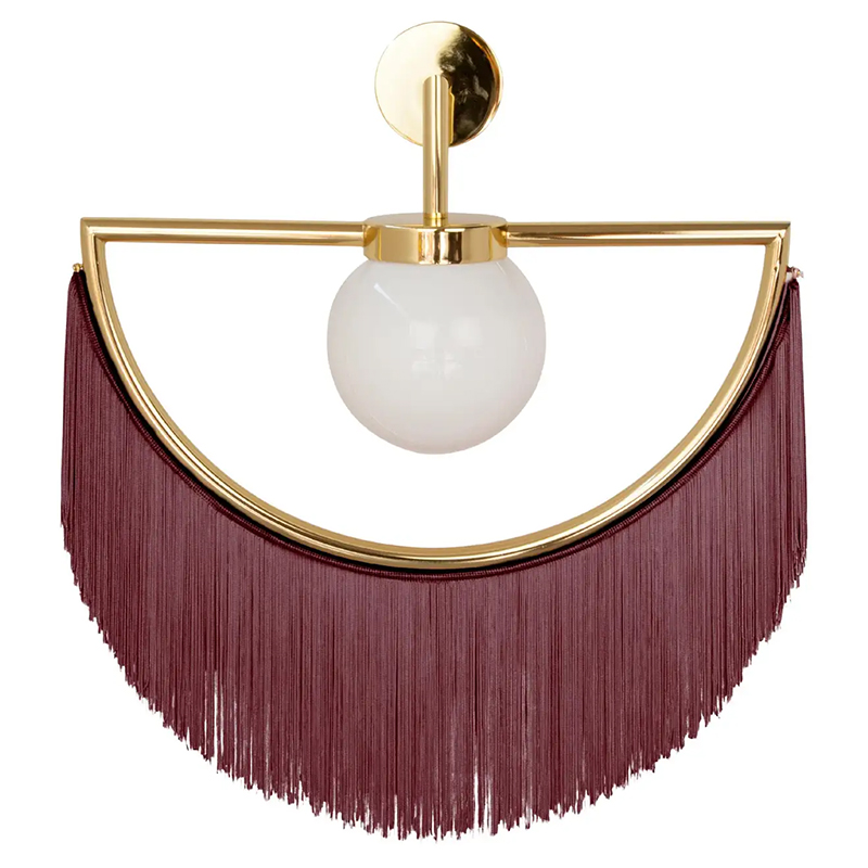 Бра Wink Wall Lamp by Masquespacio for Houtique Wine Бургундский красный Золотой в Грозном | Loft Concept 