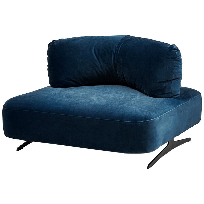 Кресло Dacosta Chair blue Сапфирово-синий Черный Кресло Dacosta Chair blue Сапфирово-синий Черный в Грозном | Loft Concept