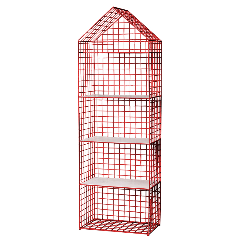 Стеллаж House Industrial Metal Rust Rack Красный Стеллаж House Industrial Metal Rust Rack Красный в Грозном | Loft Concept