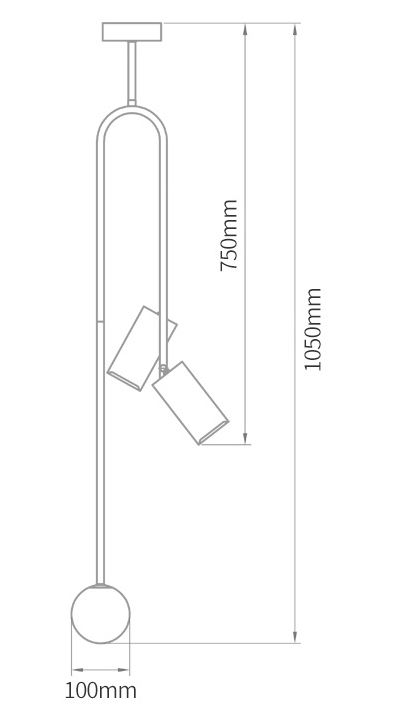 Потолочный светильник Ando Wooden Metal Brass Light 3 плафона Потолочный светильник Ando Wooden Metal Brass Light 3 плафона в Грозном